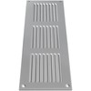 Repa Market 12x4 Inch Air Vent Cover/Gray Galvanized Steel Louvered