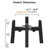 CZPET Dog Bowl Stand with Adjustable Width [Stand Only], Single