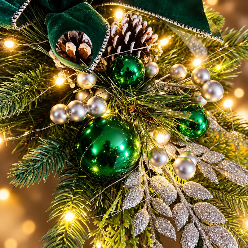 Christmas Wreath for Holiday Décor – Festive Greenery with Optional
