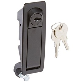 Southco C2-32-25 Series Powder Coated Zinc Alloy Adjustable Lever Hand Operated Compression Latch, 0.20" Thick, 0.04"-0.94" Grip Range, Black (Pack of 6)