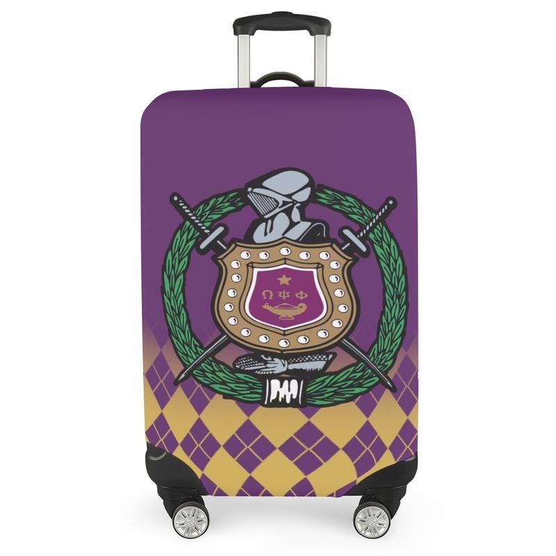 Omega Psi Phi All-over Print Luggage Cover - size: L