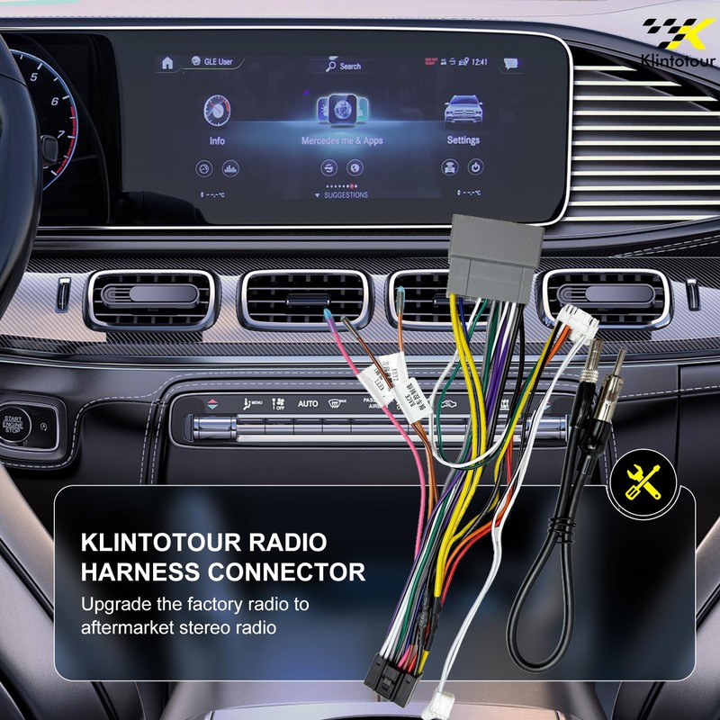 Aftermarket Radio Wiring Adapter Compatible with Chrysler 2001-2007/Dodge 2002-2007/Jeep 2003-2009,