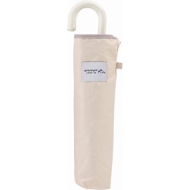 Miyajima 39310 Folding Umbrella, 21.7 inches (55 cm), Flower Form Beige, Hand Opened