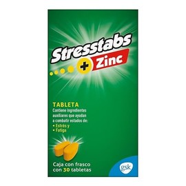 600 Multivitaminico con Zinc y Vitamina C, Frasco con 30 tabletas