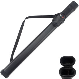 GSE Billiard Cue Cases, 1x1 Deluxe Hard Billiard Pool Cue Stick Carrying Case (Several Colors Available, Black)