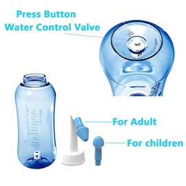 Nasal Rinse, Nasal Shower Bottle 300 ml Neti Pot Sinus Kit for Adults and Children, Blue