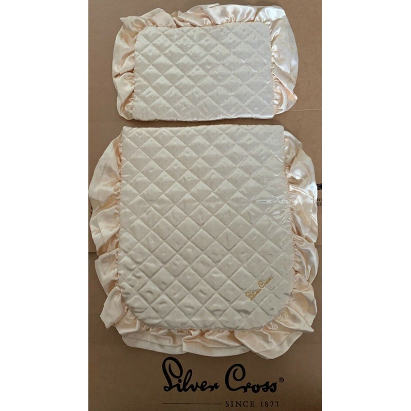 Genuine Silver Cross Dolls Pram Oberon Bedding Quilt Pillow Mattress