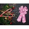 Estivaux Large Christmas Bows for Wreath, Xmas Snowflake Wreath Bows