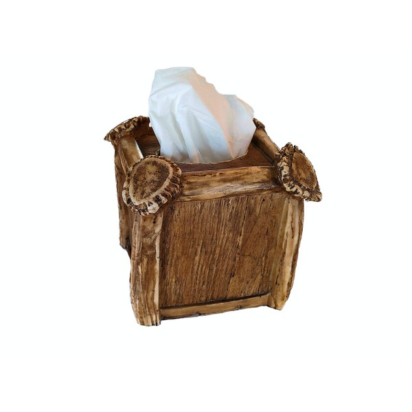 Mountain Mike's Reproductions Faux Antler/Wooden Tissue Box Cover