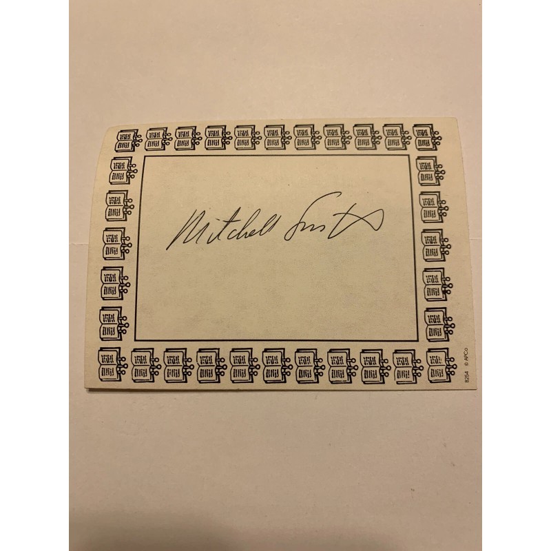Mitchell Smith Author Signed Bookplate Autographed New