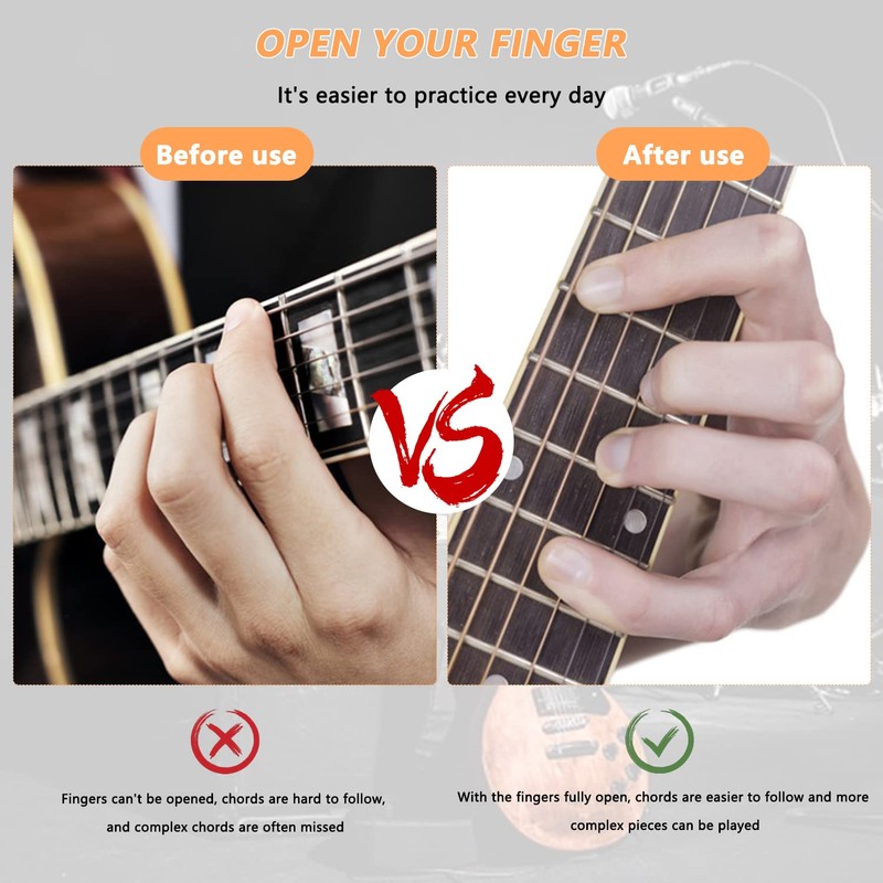 Guitar Finger Expander, Guitar Finger Extension, Guitar Finger Expansion Trainer,