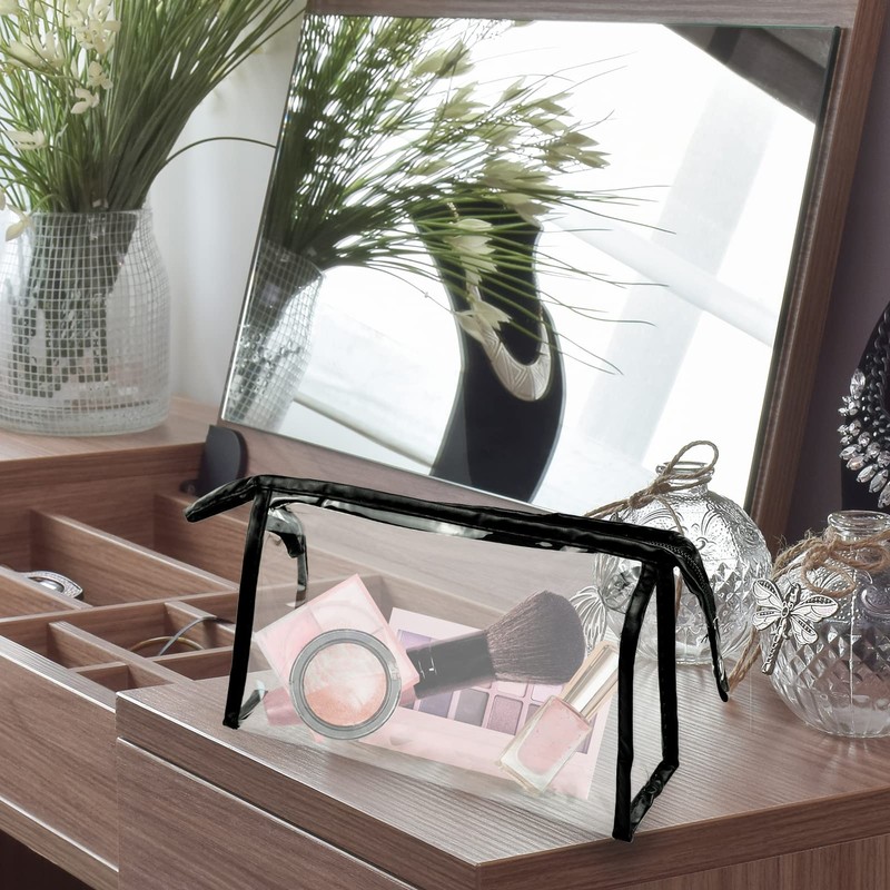 Clear Makeup Bag, Clear Toiletry Bag, Clear Cosmetic Bag,Large Capacity,