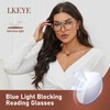 LKEYE Aviator Reading Glasses for Women Men Oversized Blue Light