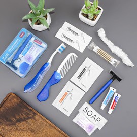 Hygiene Kit, Hygiene Kit Bulk, Folding Design, Individually Boxed, The Travel Hygiene Kit Is Fully Equipped And Clean And Hygienic, Convenience Kits Suitable For Hotel, Home, Camping, Travel (10-PACK)