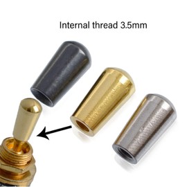 EINCORN 3Pcs Metal Guitar 3 Way Toggle Knobs Tip Caps Replacement Part for Electric Guitar Pickup Selector Switches