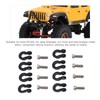8pcs Metal Front Rear Bumper Trailer Hook for 1/24 RC
