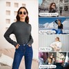 LE VONFORT Long Sleeve Shirts for Women Lightweight Mock Neck