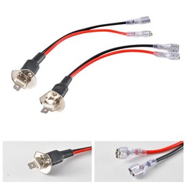 OUSHI H1 Adapter Wiring Harness Socket, H1 Male Plug Single Diode Converter Connecting Wiring Harness for H1 LED Headlights Bulb Conversion(Pack of 2)