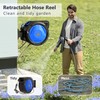 KORVOS Retractable Garden Hose Reel, 1/2"x 112 ft, Super Heavy