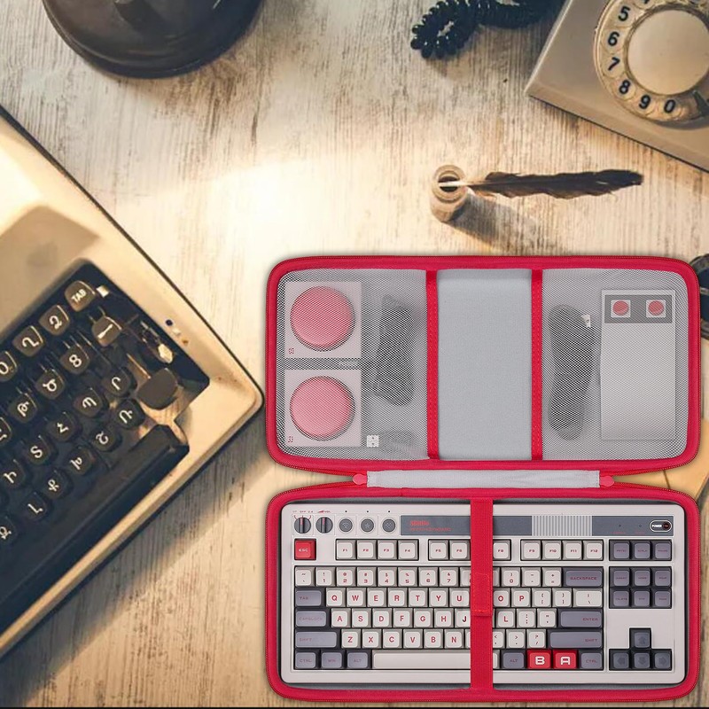 co2CREA Hard Travel Case Compatible with 8BitDo Retro Mechanical Keyboard
