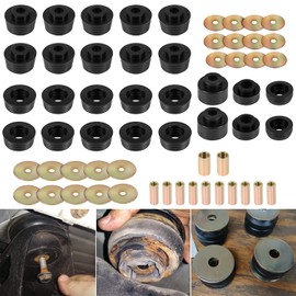Bonbo 7-132 Body Mount Bushing Kit for 1978-1988 Buick Regal/Chevy Malibu, El Camino, Monte Carlo/Olds Cutlass/Pontiac Bonneville, Grand Prix (Black 62 Pcs)