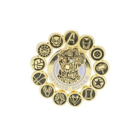 Patch Nation Infinite Power Faust of Thanos Cosplay Metal Brooch 30mm Diameter Aluminium, Aluminium