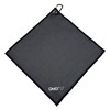 OMGolf Towel Microfiber with Retractable Carabiner Reel Steel Wire (Dark