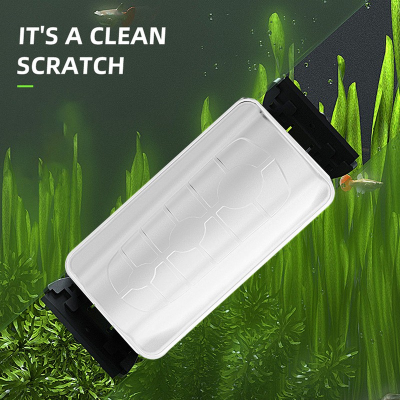 Aquarium Magnetic Brush Floating Double Headed Scraper Fish Tank Glass