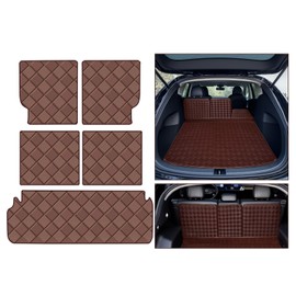 Cargo Mat Compatible with Lexus GX 460 2010-2023 (6-Seat Only) Trunk Mat + 2ND&3RD Row Rear Backrest Mat Accessories，All Weather Premium Leather Car Trunk Liner Cover Protector