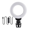 Clip On Ring Light with Clamp Mount for Laptop Video
