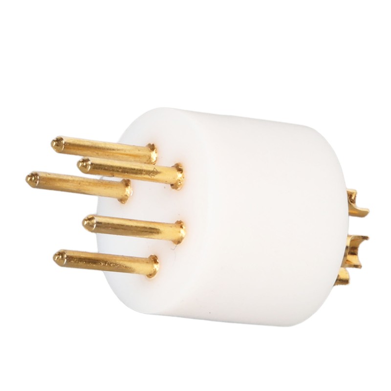 5 Pin Turntable Plug Connector Red Copper Gold Plating Nickel