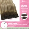 YoungSee Wire Hair Extensions Brown Ombre Fish Line Hair Extensions