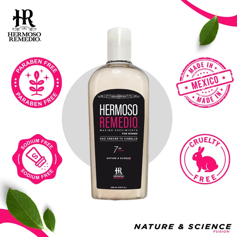 2 Shampoo Anticaida Crecimiento Acelerado Hidratante 7 En 1
