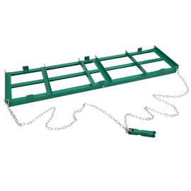 Towallmark 48”Lawn Leveling Rake & Driveway Drag Harrow - Heavy-Duty Tow-Behind Tool with 4FT Reinforced Chain - for ATV, UTV, Tractor, Mower - Gravel, Soil, Yard & Landscape Grading