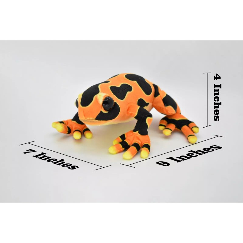 CWG Frog, Orange, Poison Dart, Very Nice Plush Stuffed Animal