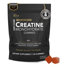 Dlnia- 120 Gomitas De Creatina Monohidrato Para Hombres Y M