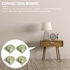Uonlytech Angled Mounting Plates for Furniture Legs 4 Pieces Metal