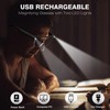 MZWOTO 200% Magnifying Glasses with Light USB Rechargeable Lighted Magnifier