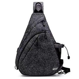 TurnWay Water-Proof Sling Backpack/Crossbody Bag/Shoulder Bag for Travel, Hiking, Cycling, Camping for Women & Men (Grey Star)