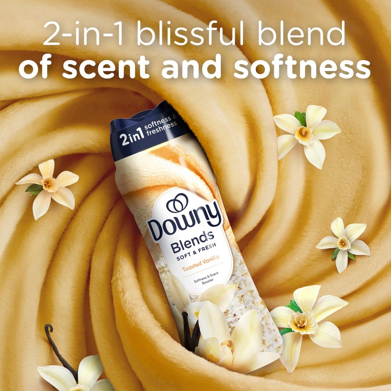 Downy Blends In-Wash Laundry Scent Booster Beads, Toasted Vanilla Scent,