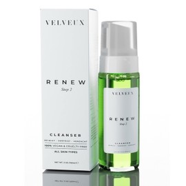 Velveux Schaumreiniger | Gesichtsreiniger - Gesichtswasser | Gesichtsreiniger | Für empfindliche Haut | Akne | Trockene Haut | Hautpflege