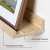 Picture Ledge Shelf, 24 inch Solid Wood Floating Shelves, Picture