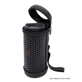 Protective Case Cover Compatible with JBL Flip 5 Speaker Carrying Bag Hollow Hard Case Travel Storage Pouch with Portable Wrist Strap Climbing Hook