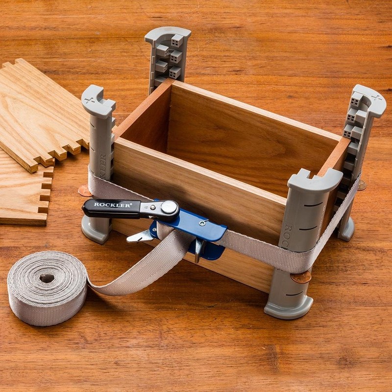 Rockler Band Clamps Woodworking - Longer, Durable 1”x15” Quick Grip
