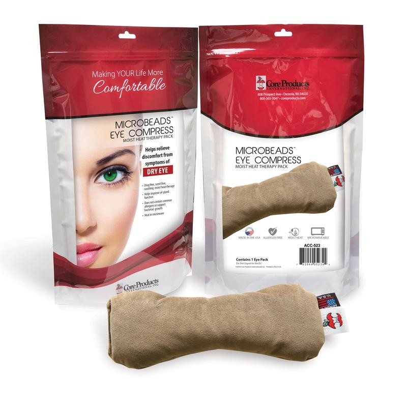 Core Products MicroBeads Dry Eye Compress Microwave Activated, Fast Acting