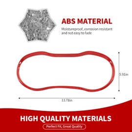 RAZPOY Dashboard Panel Trim, Center Control Dash Board Cover Compatible with Dodge Charger Accessories 2015-2024, Red