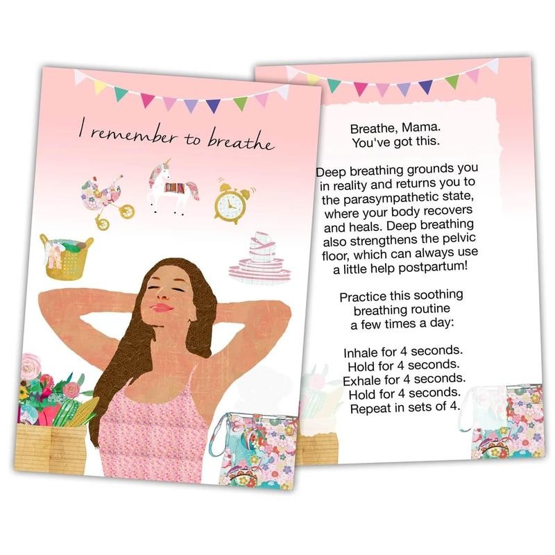 Mama Natural Postpartum Affirmation Cards
