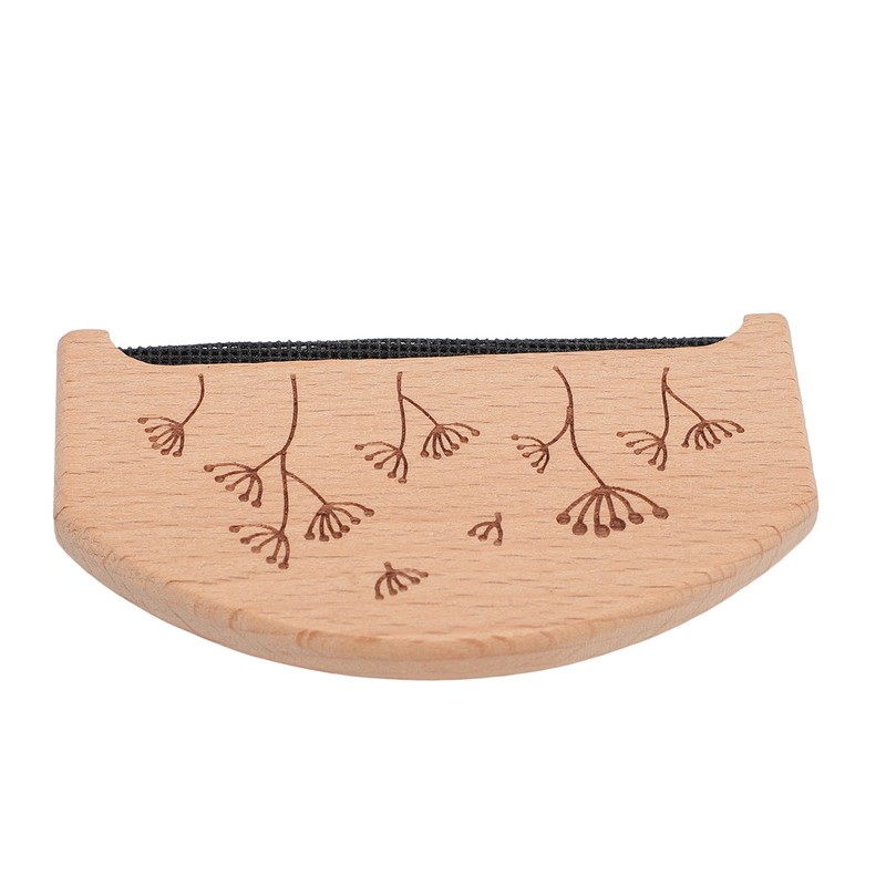 2PCS Set Sweater Cleaning Shaver Set Oval Beech Wood Bristle