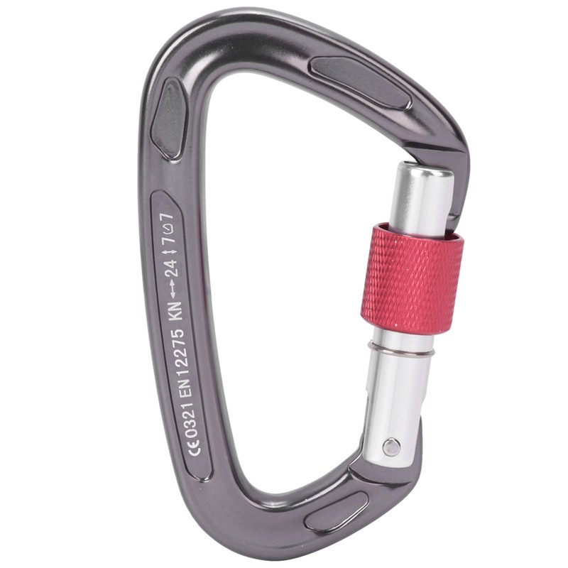 7075 Aviation Aluminum Master Lock Carabiner D Ring Safety Buckle