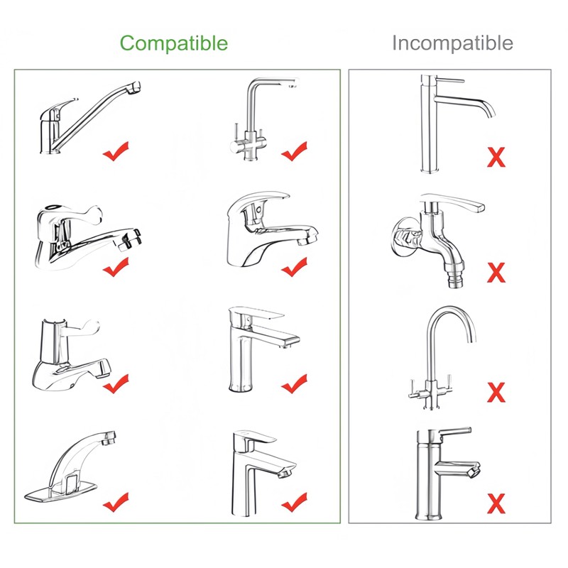 Universal Kitchen Tap to Garden Hose Connector, Indoor Outdoor Mixer
